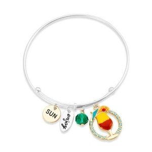 New “Pandora Style” Charm Bracelet with Tropical Drink Charms